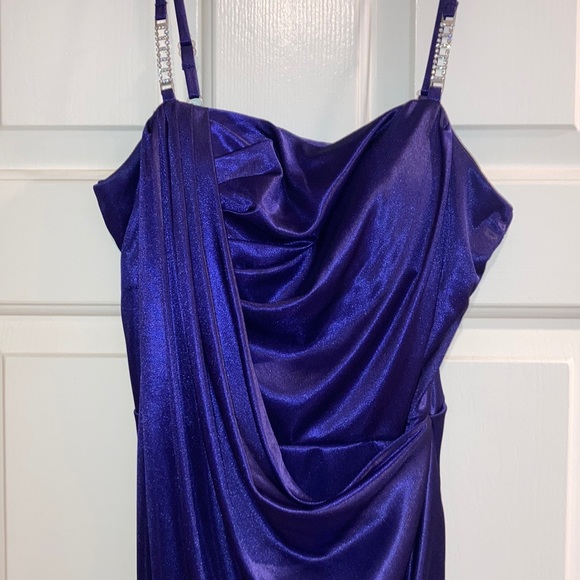 Vintage Y2K BCX Homecoming Party dress purple jr size M lined Macys - Picture 1 of 9